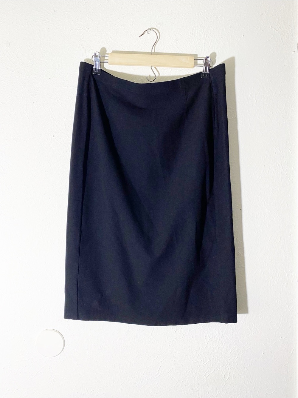 Eileen Fisher Crepe Washable Stretch Pencil Skirt Large
